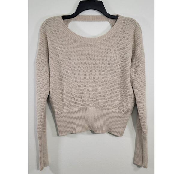 Hippie Rose Sweater Womens Medium Open Back Cottage Core Hippie Boho Casual Top - Picture 1 of 8